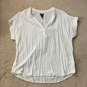 Gap white linen short sleeve